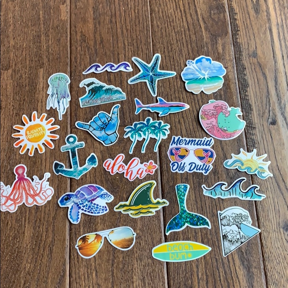 Beach Bum VSCO Girl Sticker Pack - Picture 4 of 5
